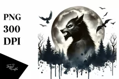 a Washed Watercolor Style Halloween PNG Product Image 3