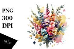 Watercolor Abstract Snapdragon Bouquet Product Image 3