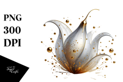 Abstract Snowdrop PNG Product Image 1