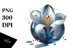 Abstract Snowdrop PNG Product Image 1