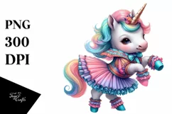 Baby Unicorn Galliard Dancer PNG Product Image 3