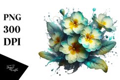 Elegant Primrose with Glossy Finish Clipart Product Image 3