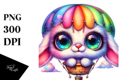 Vibrant Baby Bunny PNG Product Image 1
