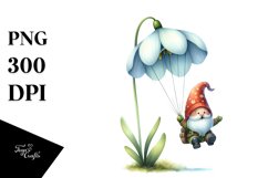 Cute Gnome Snowdrop | Sublimation Clipart Product Image 3