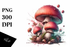 Detailed Glossy Mushroom, PNG Product Image 1