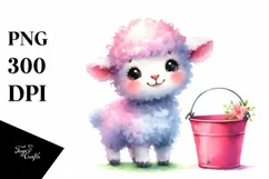 Pink-ish Baby Lamb at Bucket Product Image 1