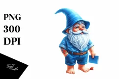 Vibrant Digital Painting of Beach Gnome Product Image 3