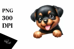 Funny Baby Rottweiler PNG Product Image 3