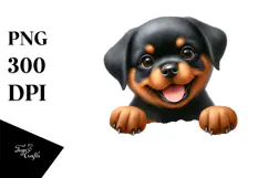 Funny Baby Rottweiler PNG Product Image 1