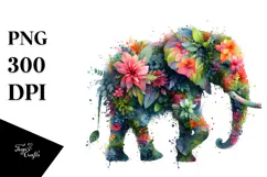 Vibrant Watercolor Elephant, 20 oz Tumbler Product Image 1