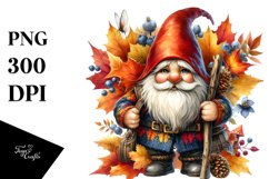 Vibrant Autumn Gnome PNG Product Image 3