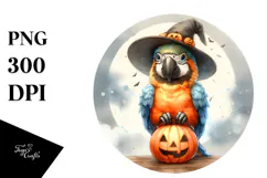 dressed for Halloween Baby Macaw PNG Product Image 1