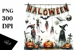 Simple Halloween Zombie, Transparent PNG Product Image 1