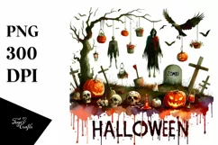 Simple Halloween Zombie, Transparent PNG Product Image 1