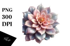 Pastel Glossy Dahlia | Clipart Product Image 3