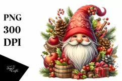 Vibrant Christmas Gnome PNG Product Image 1
