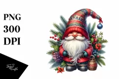 a detailed cowboy gnome, High-Res PNG Product Image 1