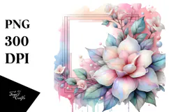 Abstract Pastel Shiny Gardenia, Transparent PNG Product Image 1