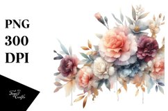 Abstract Horizontal Frame Watercolor Sublimation Clipart Product Image 1