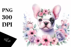 Cute French Bulldog | Clipart Product Image 3