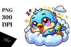 Crazy Baby Sparrow Cartoon Clipart Product Image 1