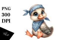 Funny Baby Goose Sitting Clipart Product Image 3