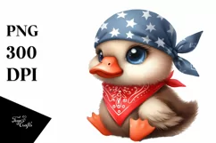 Funny Baby Goose Bandana Clipart Product Image 3