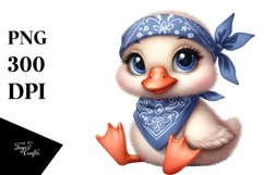 Funny Baby Goose Bandana Clipart Product Image 3