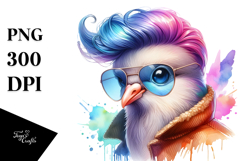 Cute Baby Dove Watercolor PNG Product Image 1