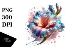 Abstract Glossy Gladiolus | Clipart Product Image 1