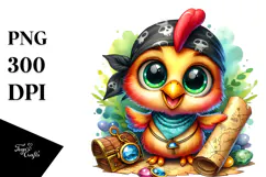 Vibrant Baby Rooster PNG Product Image 1