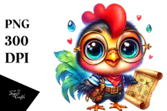 Vibrant Baby Rooster PNG Product Image 1
