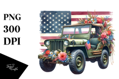 Vintage Oilish Jeep PNG Product Image 1