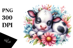 Cute Baby Cow PNG Product Image 1