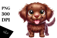 Cartoon Chesapeake Bay Retriever PNG Product Image 1