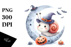 dressed for Halloween Baby Snail PNG Product Image 1