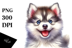 Creative Baby Siberian Husky PNG Product Image 1