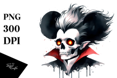 Simplistic Vampire Skull,High-Res PNG Product Image 1