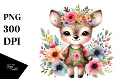 Smiling Baby Deer | Sublimation | Clipart Product Image 3