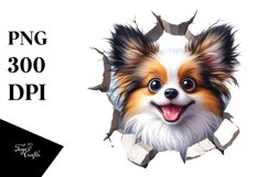 Funny Crazy Papillon Clipart Product Image 1