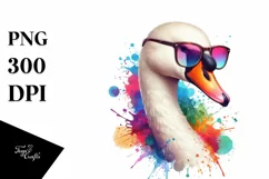 Quirky Swan Sunglasses | Sublimation Clipart Product Image 3