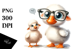Funny Goose Lamb With es | Clipart Product Image 1