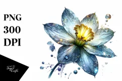 Shiny Detailed Daffodil | Watercolor Clipart Product Image 3