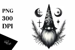 Simple Quirky Gnome Clipart, Transparent PNG Product Image 1