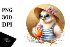 Chicken in Beachwear, Transparent PNG Product Image 1