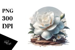 Glossy Gardenia | Watercolor Clipart Product Image 3