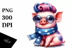 Proud Funny Baby Pig PNG Product Image 3
