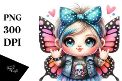 Energetic Baby Butterfly PNG Product Image 1