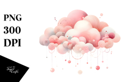 Wimsical Simple Smiling Cloud PNG Product Image 1