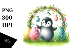 Whimsical Baby Penguin PNG Product Image 1